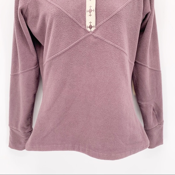 Nike ACG Brown 1/4 Zip Fleece Pullover Sweatshirt - Picture 3 of 8